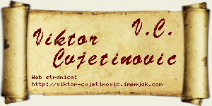 Viktor Cvjetinović vizit kartica